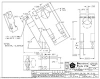 Drawing for  Size 5, 60 Degree Bench Mount