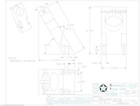 Drawing for Size 20, 60 Degree Bench Mount