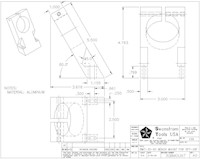 Drawing for Size 30, 60 Degree Bench Mount