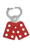 1 Inch (in) Diameter Steel Lockout Hasp with Two Interlocking Tabs