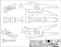 Drawing for Size 30, High Leverage 90 Degree Angle End Nipper Blade
