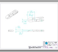 Size 5 Long 0 Degree Inline Nipper Blade - 2