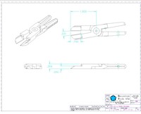 Drawing for Size 7 Long 0 Degree Inline Nipper Blade
