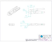 Drawing for Size 7 Short 0 Degree Inline Nipper Blade