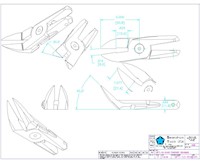 Size 10, 45 Degree Reverse Action Nipper Blade - 2
