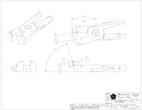 Drawing for Size 20, 75 Degree Deep Angle Nipper Blade with Rounded Back, B11