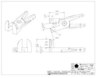 Drawing for Size 20, 90 Degree Perpendicular Nipper Blade - GPT-20-DA90