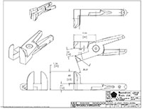 Drawing for  Size 20, 90 Degree Perpendicular Nipper Blade