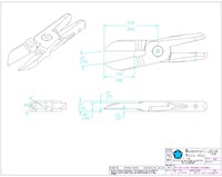 Size 20 Long 0 Degree Inline Nipper Blade with Offset - 2