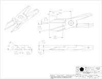 Size 20 Long 0 Degree Inline Tapered Nipper Blade with Full Length Cut - 2