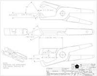 Drawing for Size 30, 65 Degree Angle End Nipper Blade - GPT-30-AELA62
