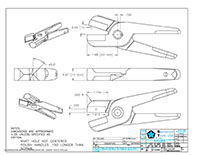 Drawing for  Size 30 Double Pocket Wire