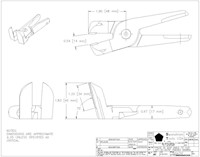Size 30, 75 Degree Deep Angle Nipper Blade with Flat Back - 2
