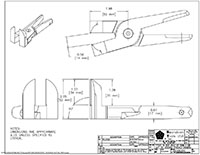 Drawing for  Size 30, 90 Degree Perpendicular Offset Nipper Blade