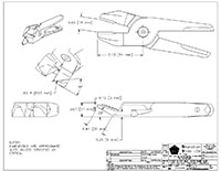Drawing for Size 30 Deep Angle Relieved Thin Nipper Blade