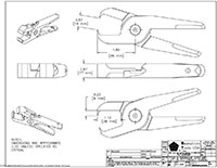 Drawing for Size 30, 90 Degree Angle End Sharp Nipper Blade