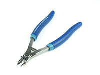 Small Carbide Slim Dual Tapered-Relieved Flush Cutter with Coil Spring and Ergo Handle