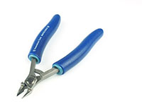 Small Carbide Dual Tapered Ultra Sharp Tip Full Flush Cutter with Coil Spring and Ergo Handle