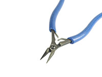Small Micro Long Nose Plier with Serrated Jaw with Ergo Handle