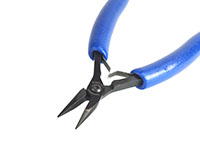 Small Long Nose Plier with Serrated Jaw with Ergo Handle