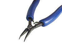 Small Curved Snipe Nose Plier with Smooth Jaw with Ergo Handle