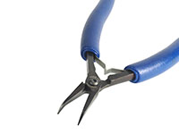 Small Curved Snipe Nose Plier with Serrated Jaw with Ergo Handle