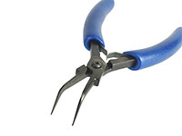Midsize Curved Needle Nose Plier with Smooth Jaw