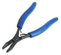 Midsize Combo Grip Nose Serrated Jaw Plier and Cutter with Ergo Handle, for Cable Ties