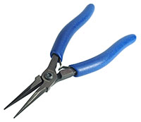 Large Heavy Duty Needle Nose Plier with Serrated Jaw and Ergo Handle
