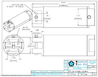 Drawing for Size 30 Robotic Nipper Cylinder with Flat Sides