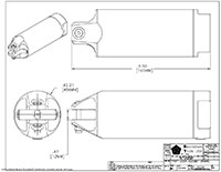 Drawing for  Size 2520 Robotic Nipper Cylinder