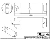 Drawing for  Size 30 Robotic Heavy Duty Nipper Cylinder