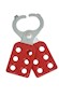 1 Inch (in) Diameter Steel Lockout Hasp with Two Interlocking Tabs
